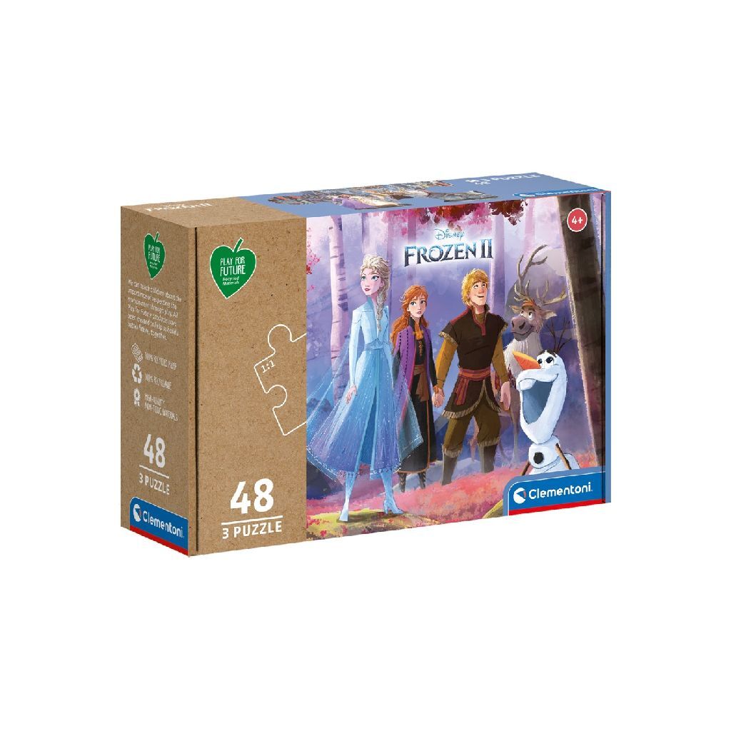 Clementoni hraje pro budoucí puzzle Frozen, 3x48st.