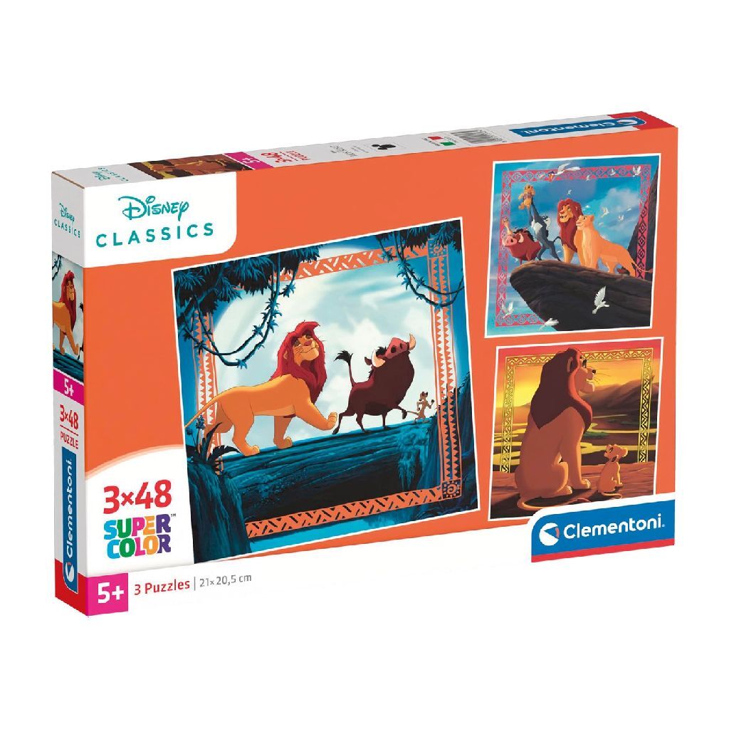 Clementoni Supercolor Puzzle The Lion King 3x48 Piezas