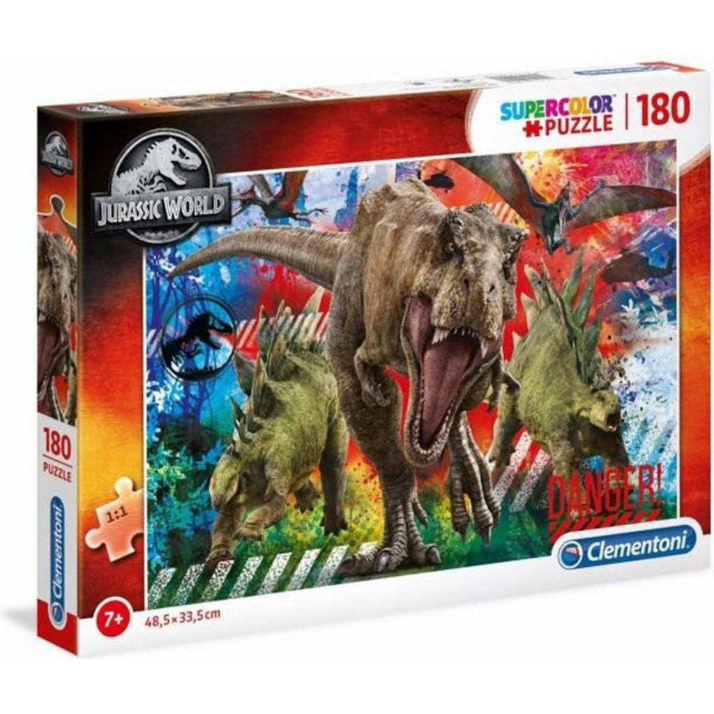 Clementoni Supercolor Puzzle Jurassic World 180 pieces