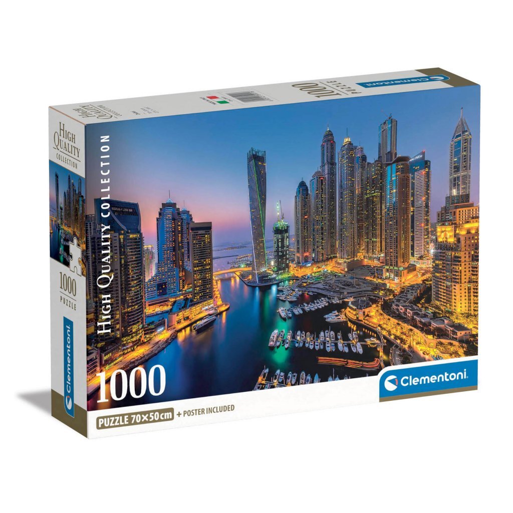 Clemenstoni héich Qualitéitsammlung Puzzle + Poster Dubai 1000 Stécker