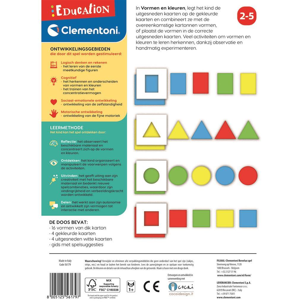 Clementoni Education forms and colors