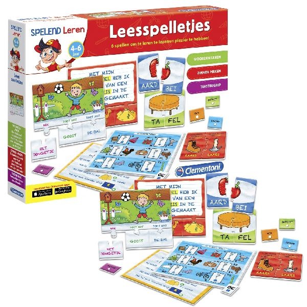 Clementoni Spelend Leren Leesspelletjes