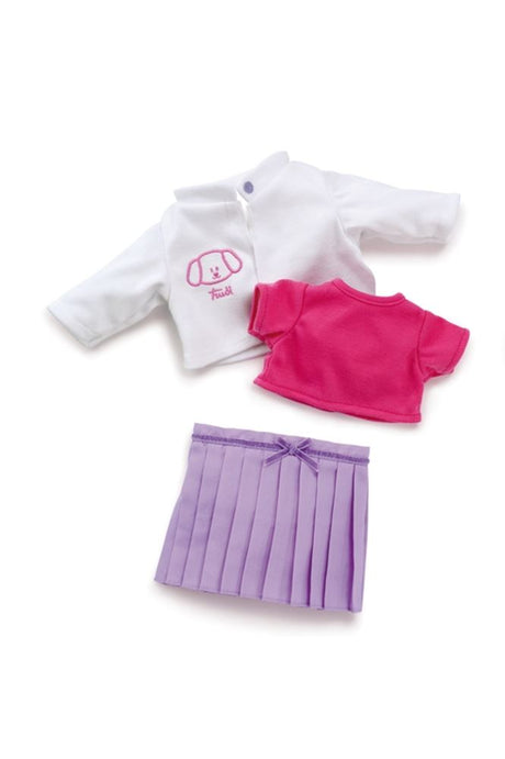 Trudi clothing 36 cm. purple skirt set