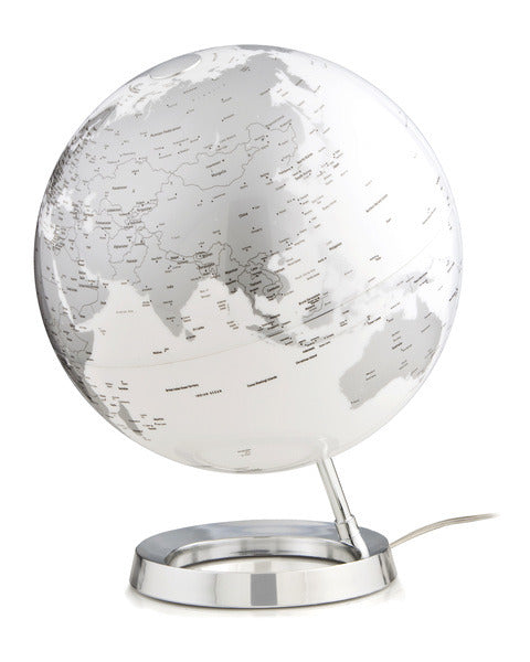 Atmosfære NR-0331F7NS-GB Globe Bright Chrome 30cm diameter plastfot på engelsk