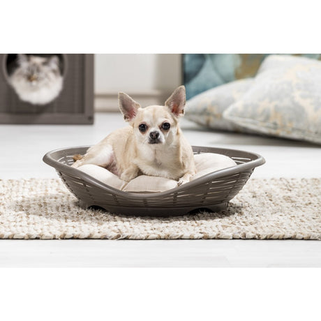 Bama Pet Pasha Korb 48x46x11 cm Taupe