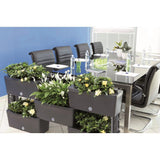 Bama Brick Connectable Planzer 75l 59x23x27 cm 5 Stécker Anthrazit