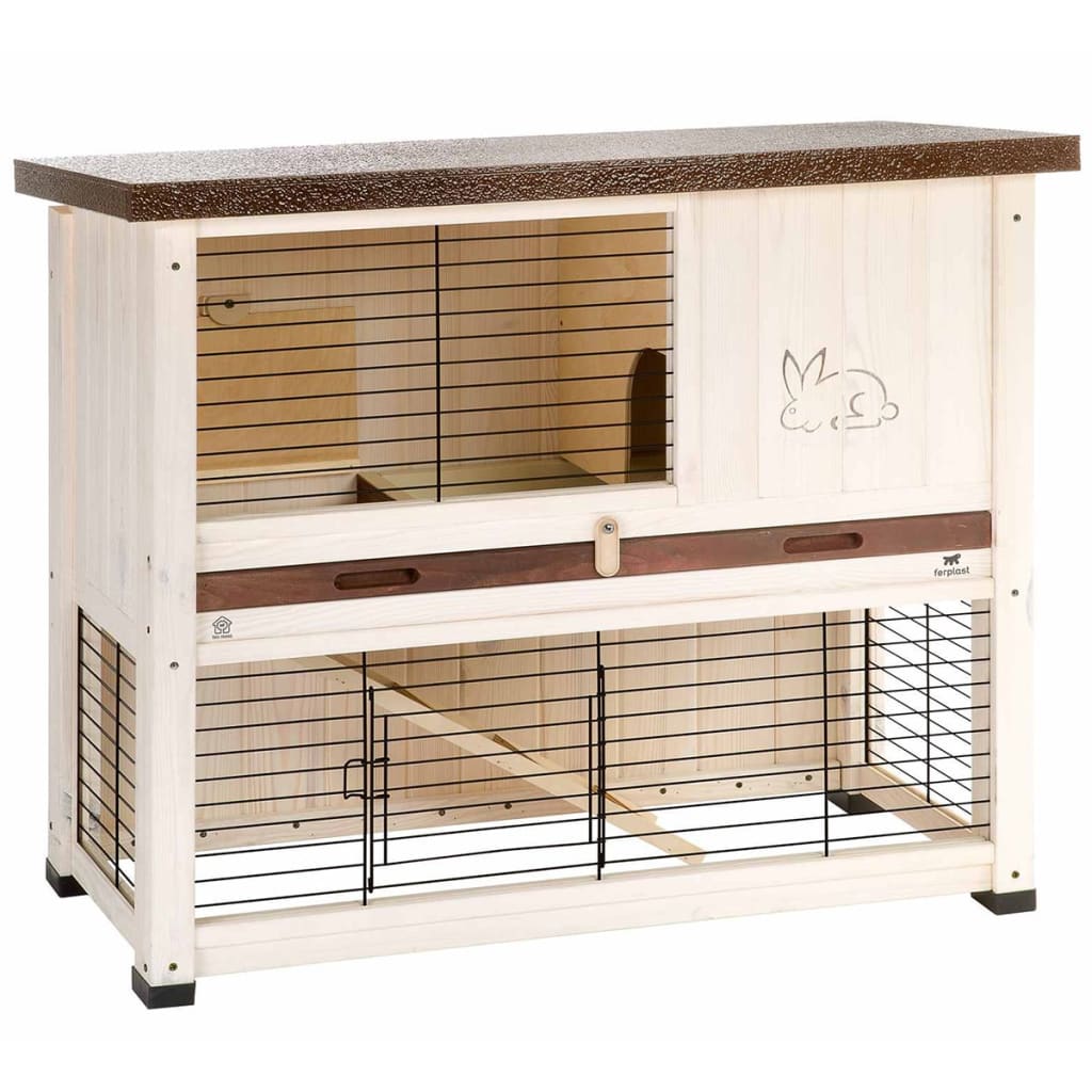 Ferplast Rabbit Hutch Ranch 100 Basic 92x47x81 cm bílá 57090000