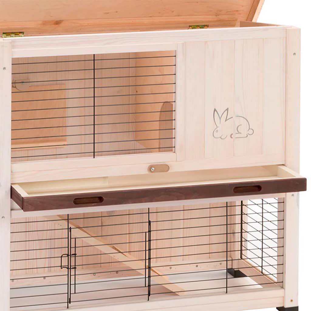 Ferplast Rabbit Hutch Ranch 100 Basic 92x47x81 cm bílá 57090000