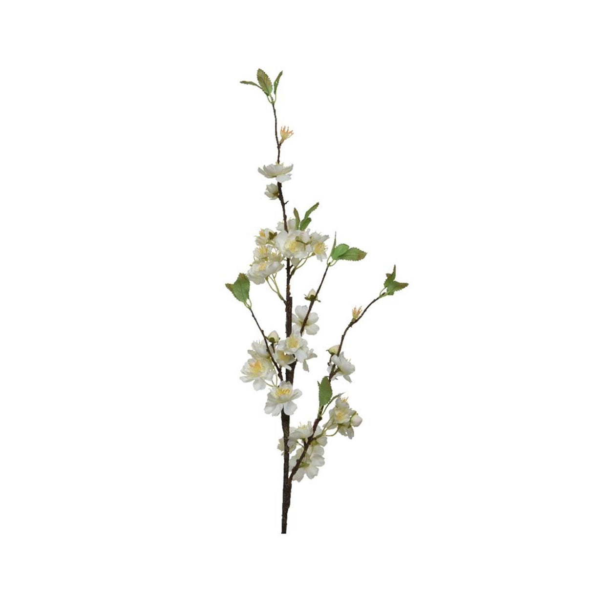Decoris kënschtlech Blummenbléi h106cm wäiss