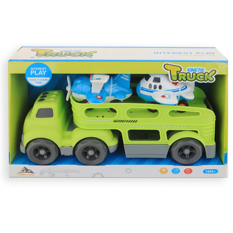 Kinetický náklaďák Jonotoys se 2 letadly