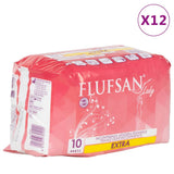 Vidaxl Flufsan Materiale di incontinenza per donne 120 PC