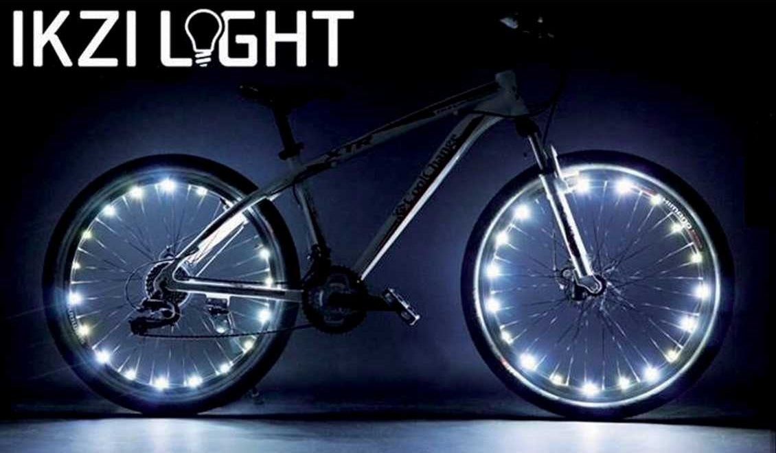 Éclairage de roue Ikzi pour 2 roues LED rouges