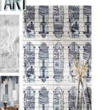 North Wall Urban Friends Coffee Wallpaper Surfboards Blue and White