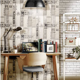 Noordwand Wallpaper Noordwand Wallpaper Urban Friends Coffee assi di legno grigio e nero