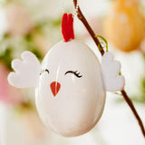 Decoris Easter egg animals h6cm 6 assorted