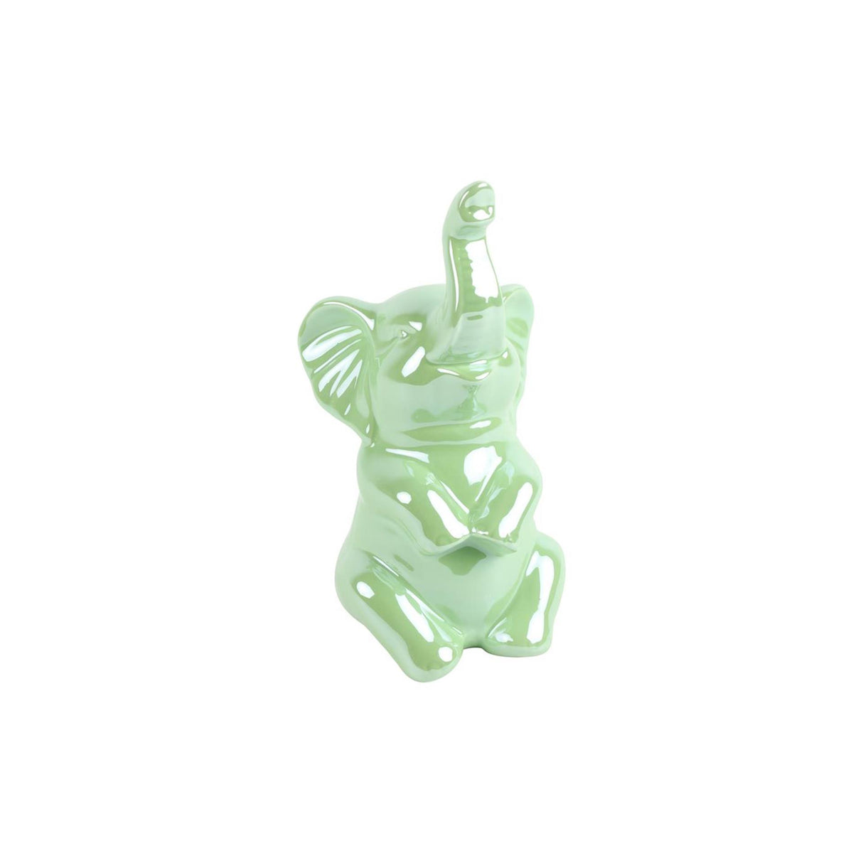 Countryfield aurora elephant statue light green 10x7.7x20.5cm