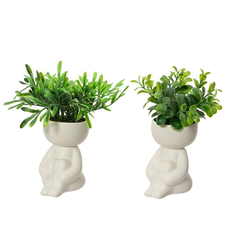 Decoris artificial plant in pot body h16cm