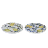 Decoris coaster lemon mdf dia10cm 4-piece