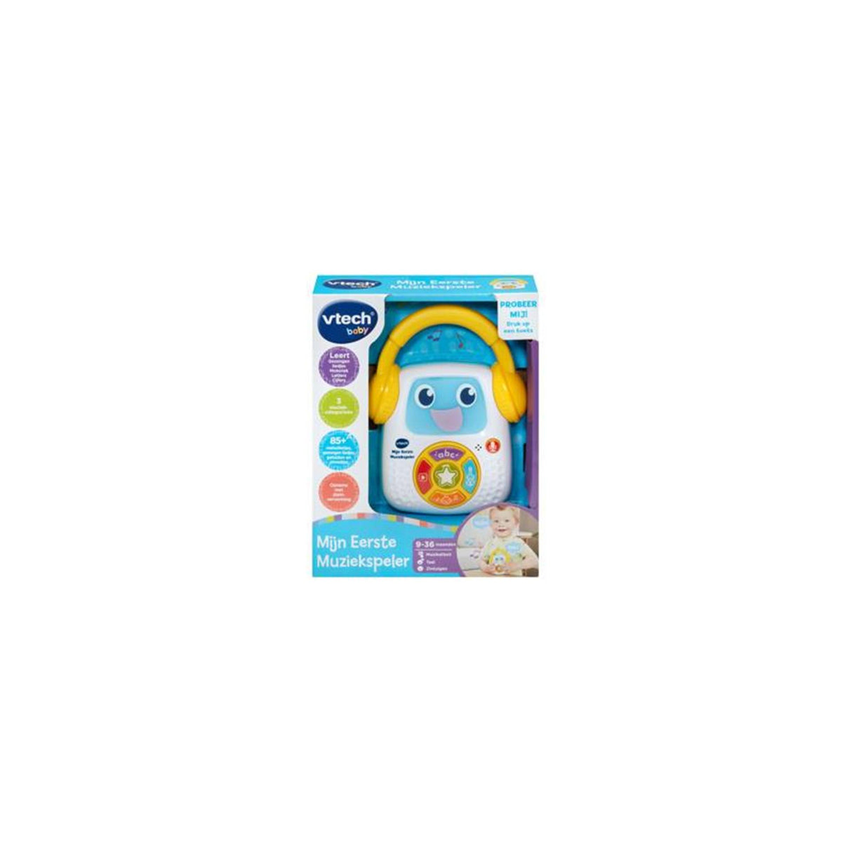 Vtech baby můj první hudební přehrávač - interaktivní hračka - vč. 23 melodií 9 zaslaných písniček - dárek - od 9 měsíců