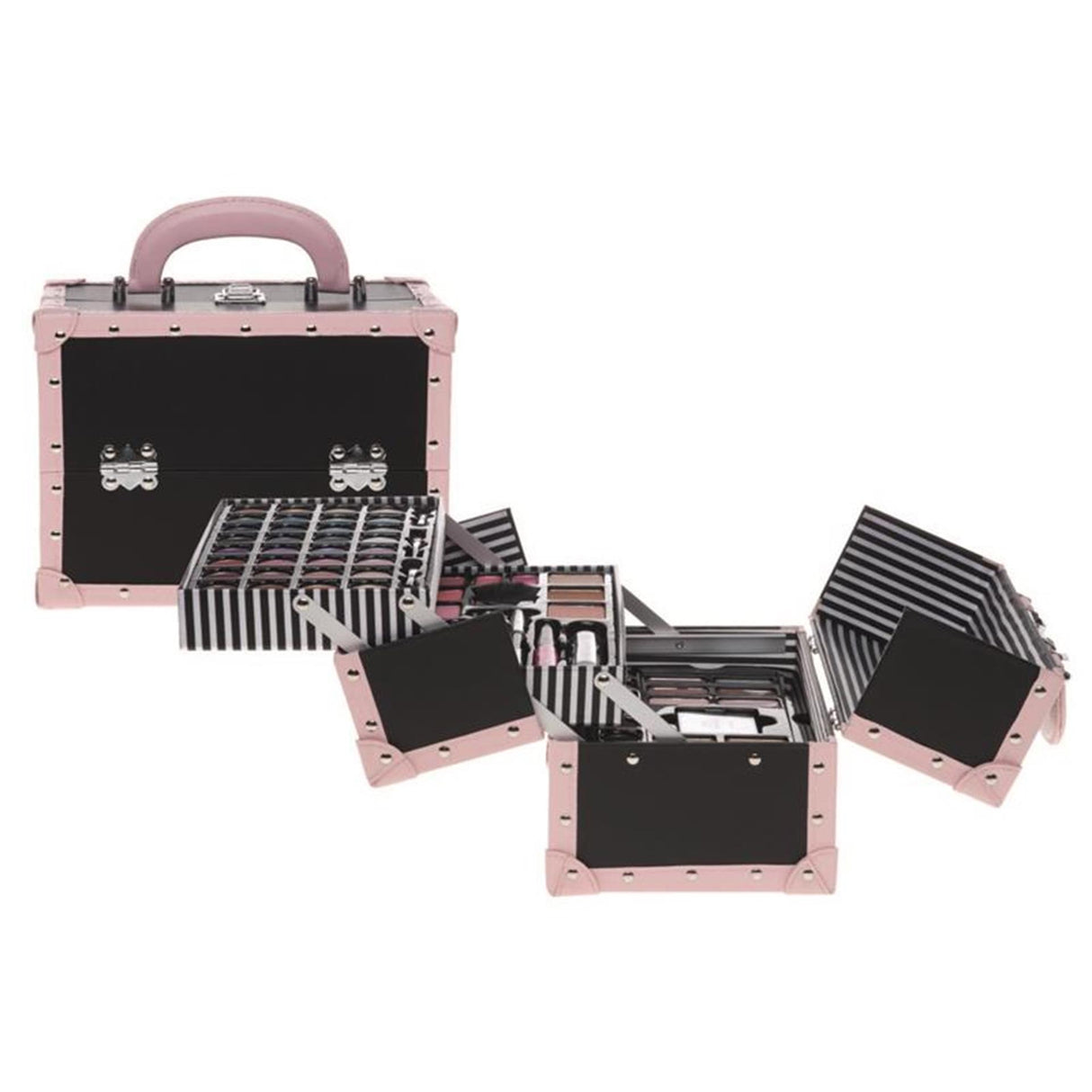 Basic make-up etui sort pink