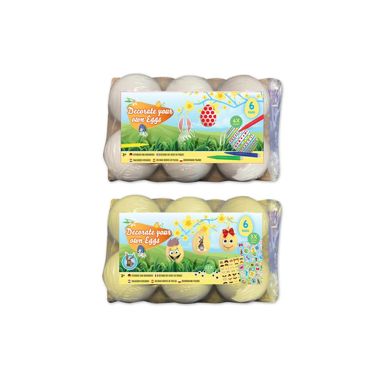 Grafix Easter egg decorating with stickers, 6pcs.