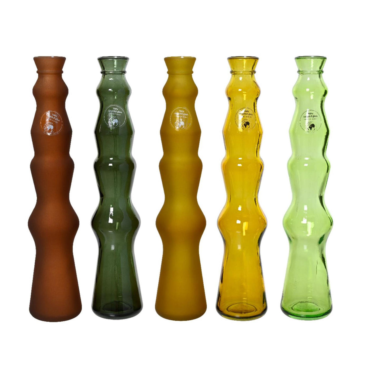 Decoris vase recycled glass ø7x32cm
