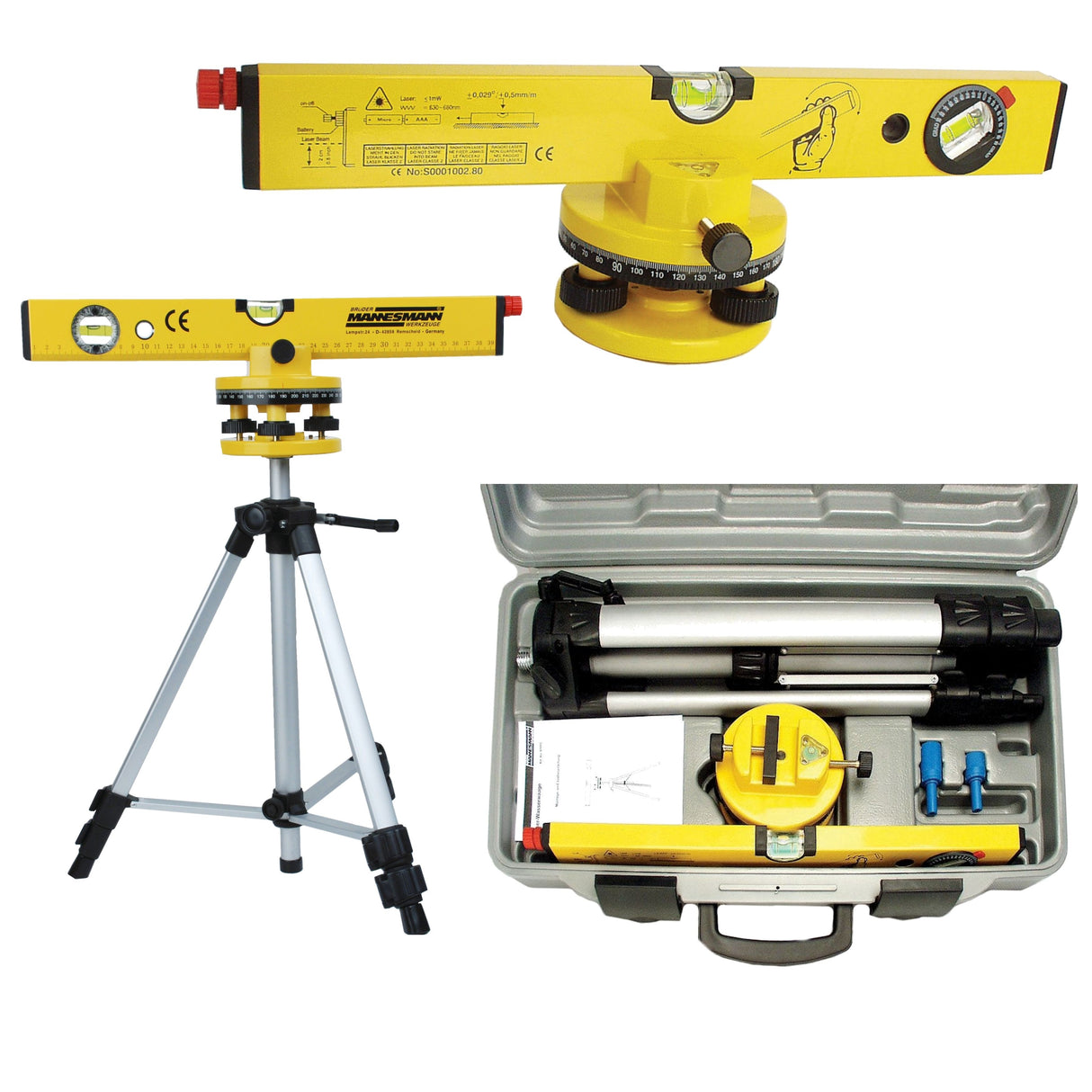 Brüder Mannesmann laser level on tripod (hobby) - 81125