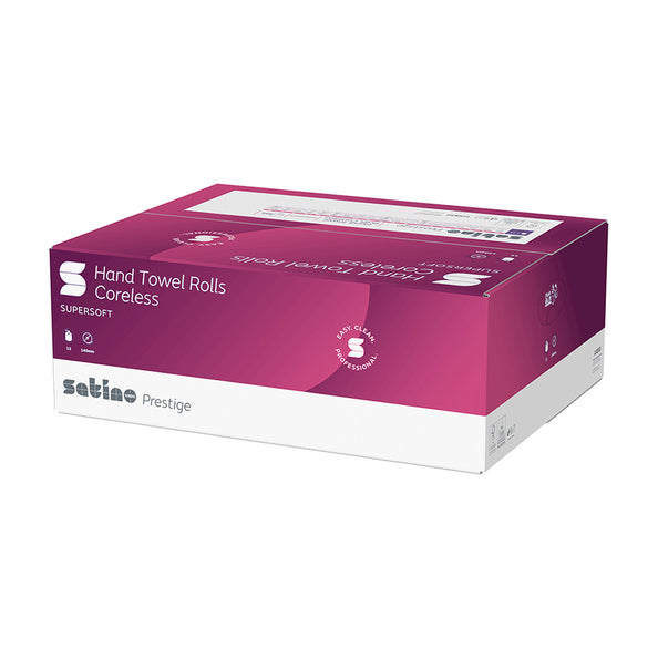 Satino prestige mini cleaning roll coreless 1 layer (110 meters)