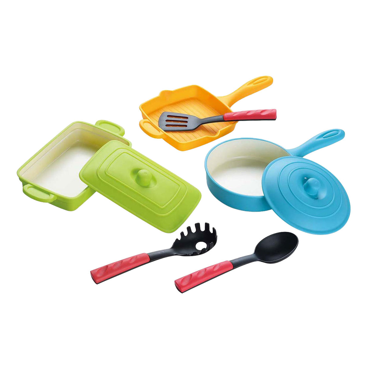 Play grill pans set with accessories, 8dlg.