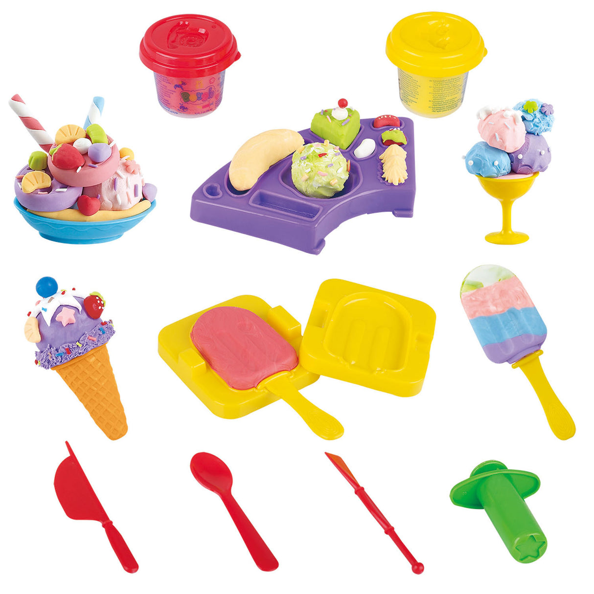 Spillt Clay Set Glace