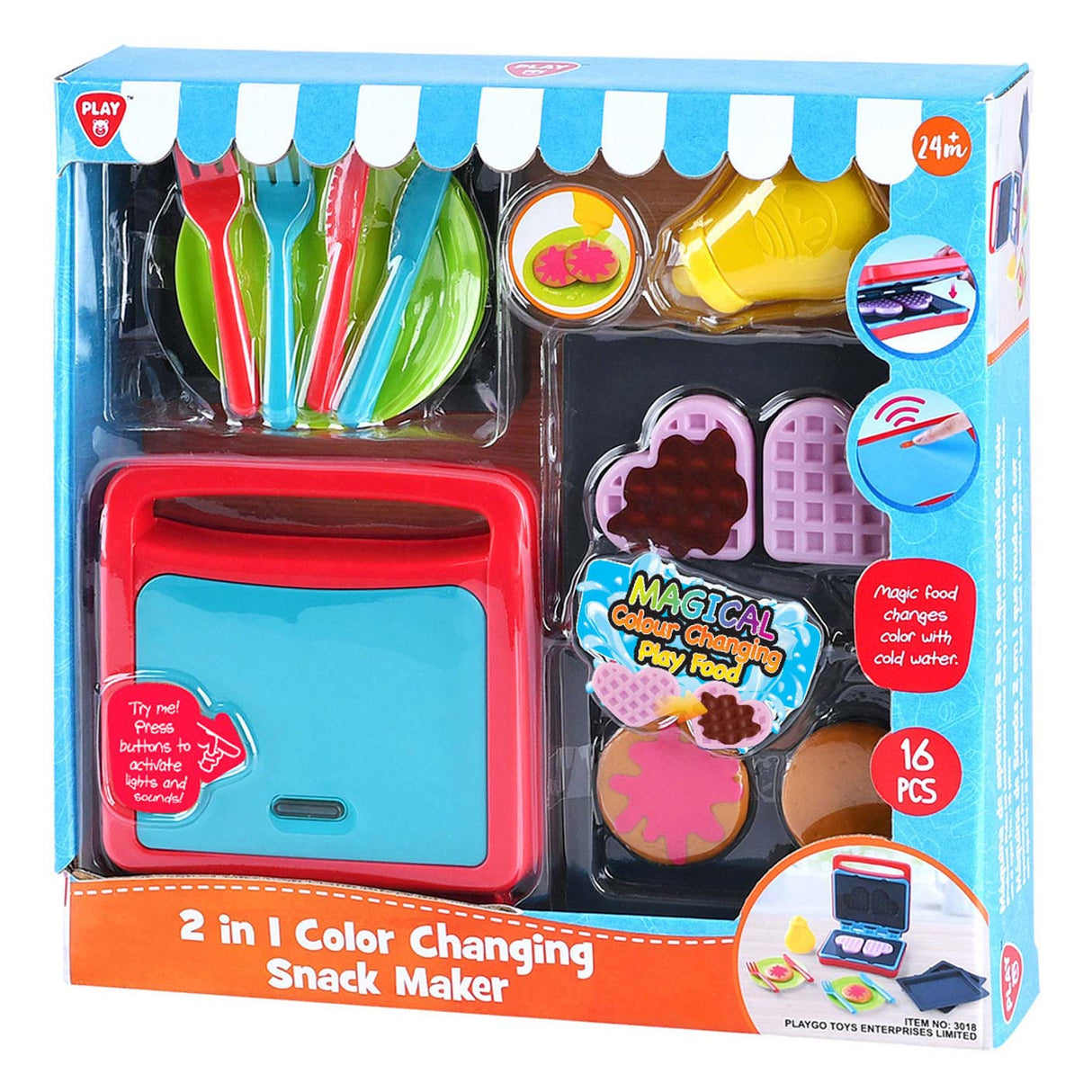 Playgo color changing snacks maker - 2in1