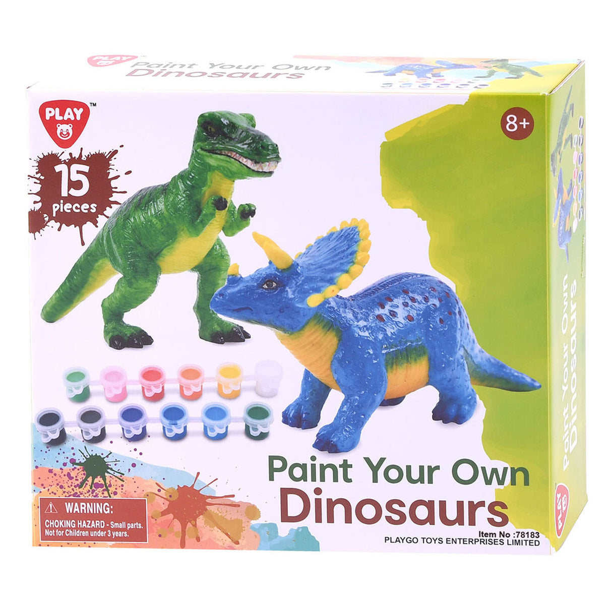 Spill Paint Your Own Dinosaurs, 15dlg.