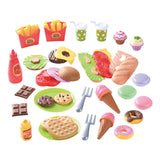 Hrajte hračky Food Oběd a občerstvení Play Set, 60DLG.