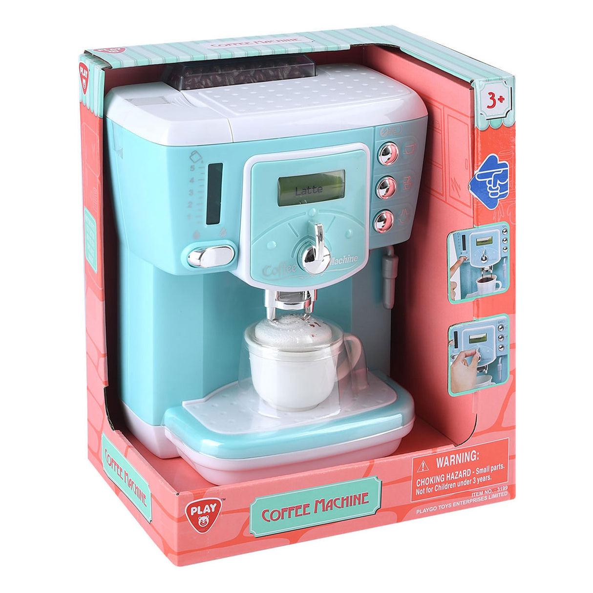 Spill Bean Coffee Machine Blue Deluxe