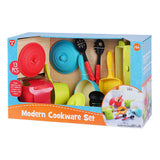 Play pans and kitchen accessories modern play set, 13dlg.