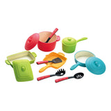 Play pans and kitchen accessories modern play set, 13dlg.