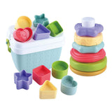 Playgo biobaséiert Formsorter a Stack Spillsaachen - 19 Stéck.