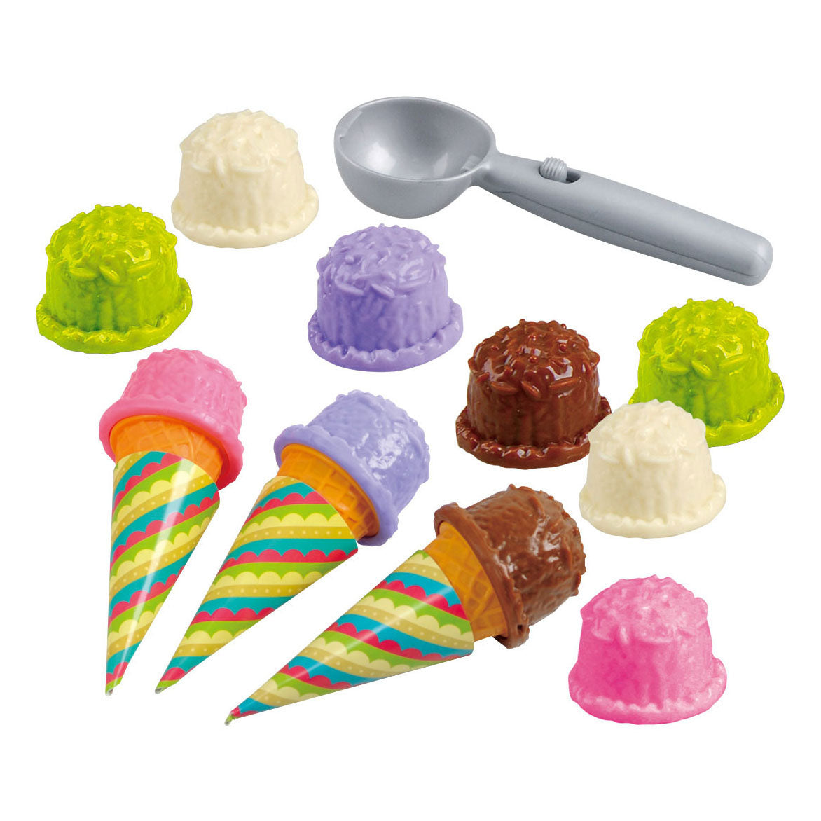 Gioca ai gelati make Play set, 17dlg.