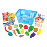 Play shopping basket with groceries play set, 23dlg.