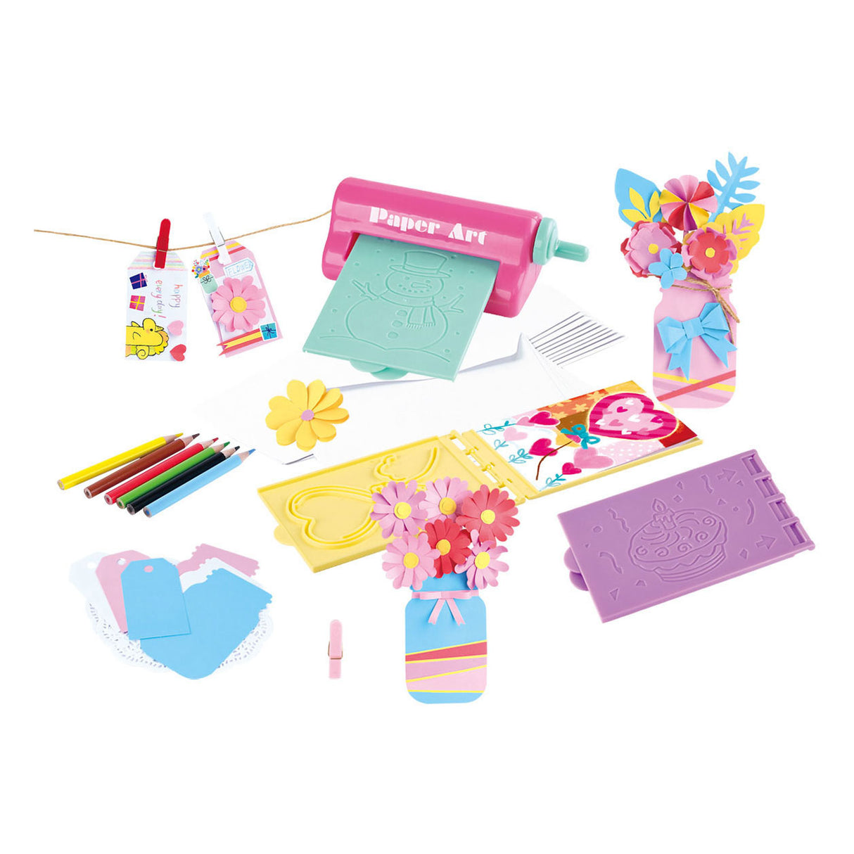 Play Make your own greeting cards and flowers Craft Set