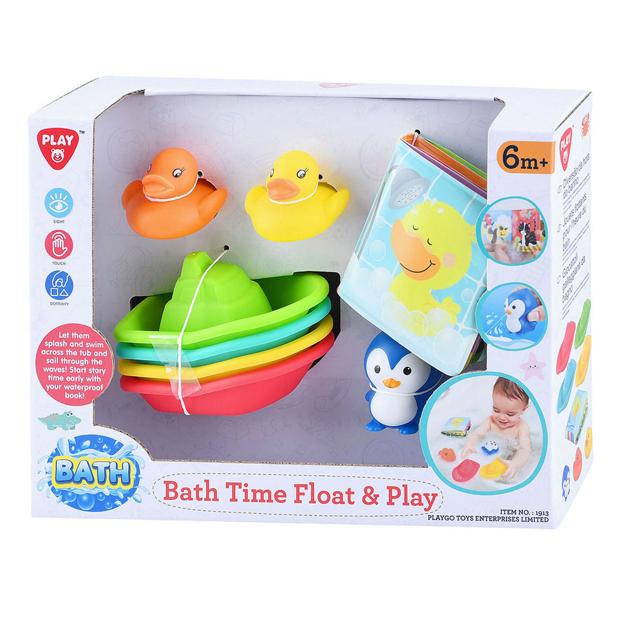 Playgo badebok og badeleker - 8 stk.