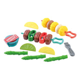 Play toy food grilled skewers play set, 22dlg.