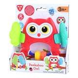 Spela Peekaboo Owl Rattle Red