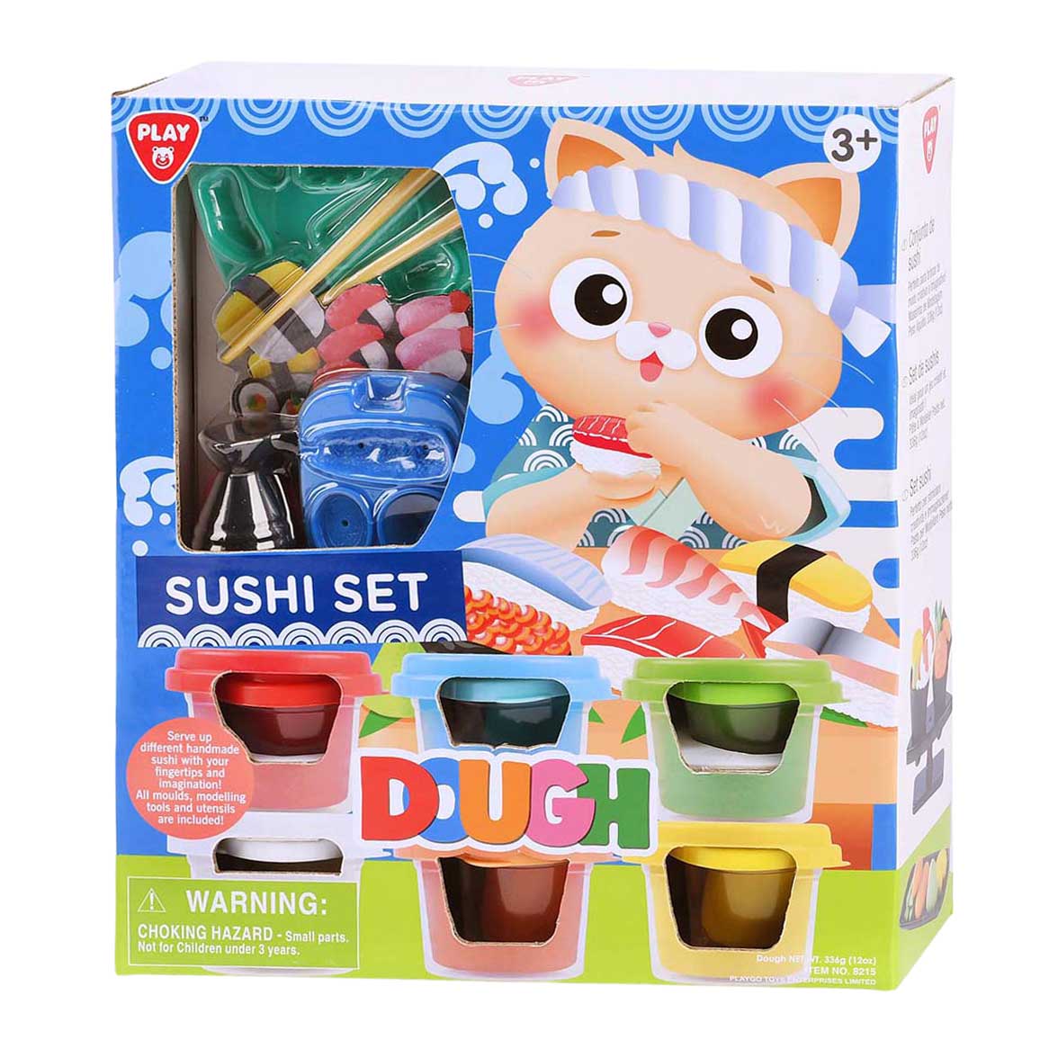 Playgo sushi clay set - 6 clay pots