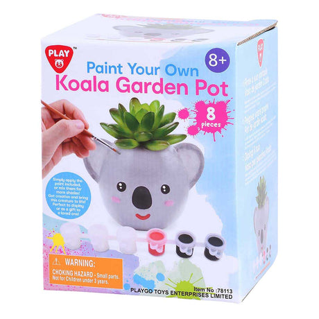 Playgo måla din egen koala blomkruka - 8 st.