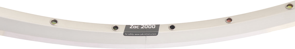 Ryde Velg Zac 2000 28 622 x 19C aluminium 36 hull 14g sølv