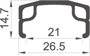 Rodi sprednje kolo 28 622*21 Parallex Silver