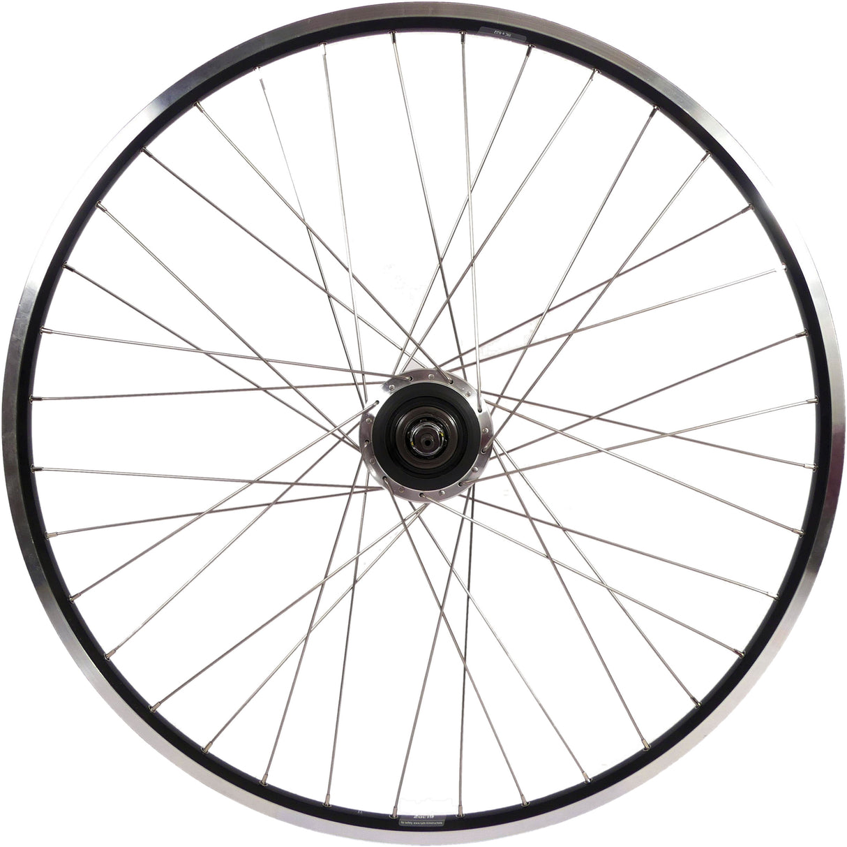 Shimano bakhjul 28 622 x 19C med Nexus 7 Hub for Rollerbrake Black Cut Rim med rustfritt stål eiker