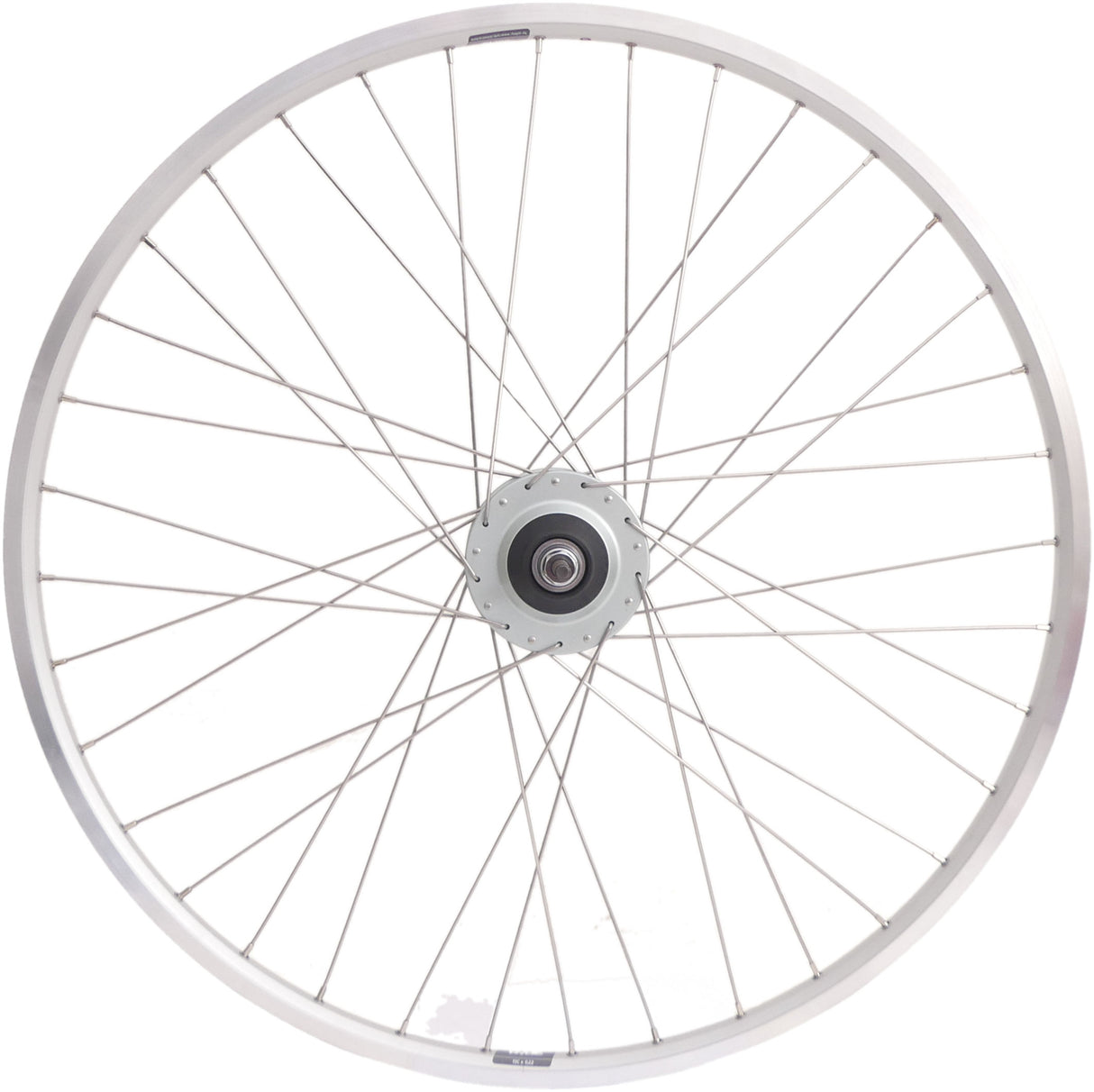 Roue arrière 28 Nexus 8 moyeu de brake à rouleaux avec jante argentée et rayons en acier inoxydable