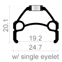 Rodi Velg Skorpion 26 559 x 19c 36 Löcher Spaak 14 Schwarz